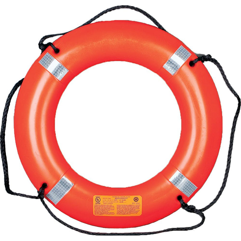 Mustang 30" Ring Buoy w/Reflective Tape [MRD030-2-0-311] - Houseboatparts.com