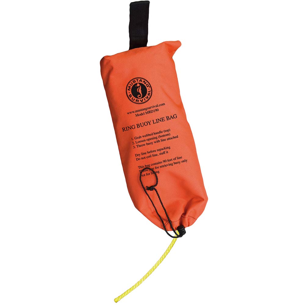 Mustang Ring Buoy Throw Bag - 90 Rope [MRD190-0-0-215] - Houseboatparts.com