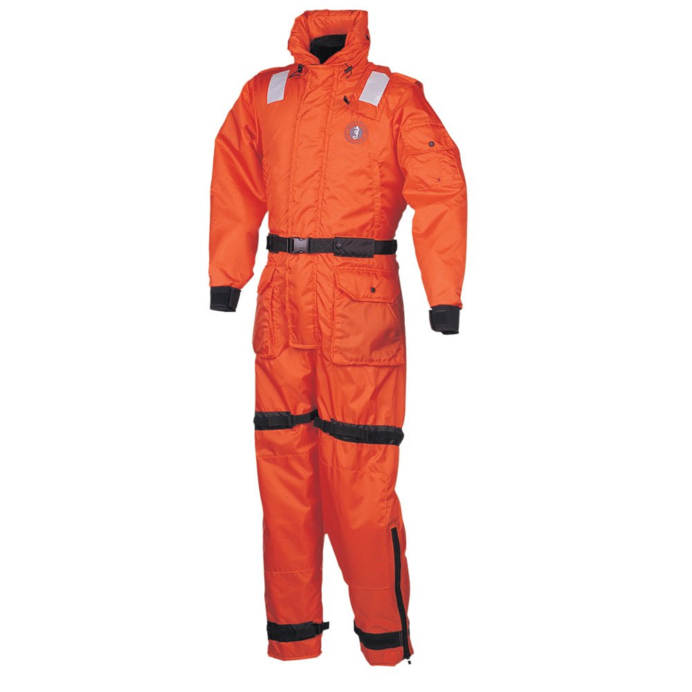 Mustang Deluxe Anti-Exposure Coverall Work Suit - Orange - Large [MS2175-2-L-206] - Houseboatparts.com