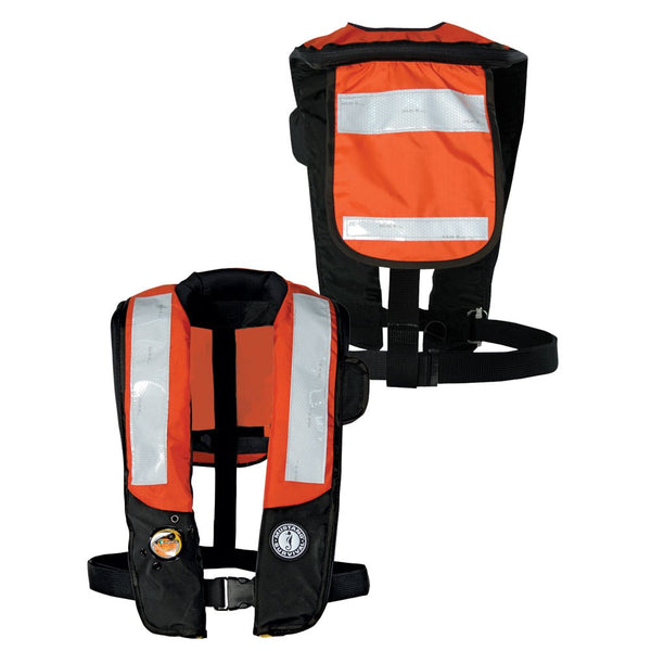 Mustang HIT Inflatable PDF w/SOLAS Reflective Tape - Orange/Black - Automatic/Manual [MD3183T2-33-0-101] - Houseboatparts.com