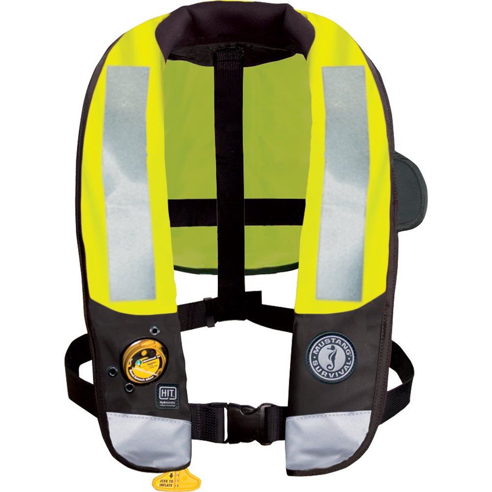 Mustang HIT High Visibility Inflatable PFD - Fluorescent Yellow/Green - Automatic/Manual [MD3183T3-239-0-202] - Houseboatparts.com