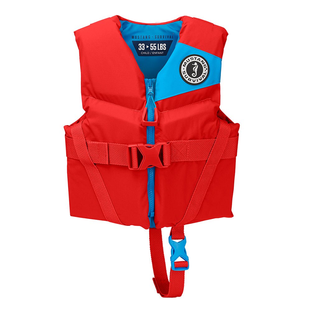 Mustang Child REV Foam Vest - Red - Child [MV3565-277-0-206] - Houseboatparts.com