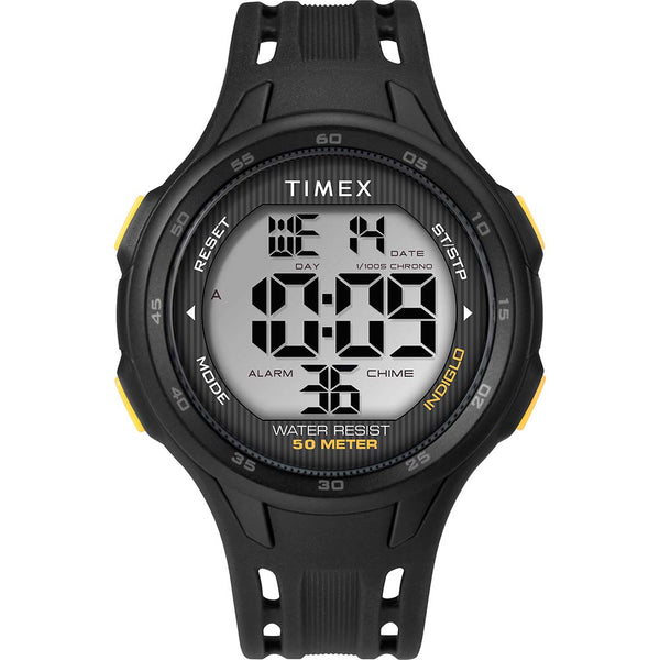 Timex DGTL 45mm Mens Watch - Black/Yellow Case - Black Strap [TW5M41400] - Houseboatparts.com