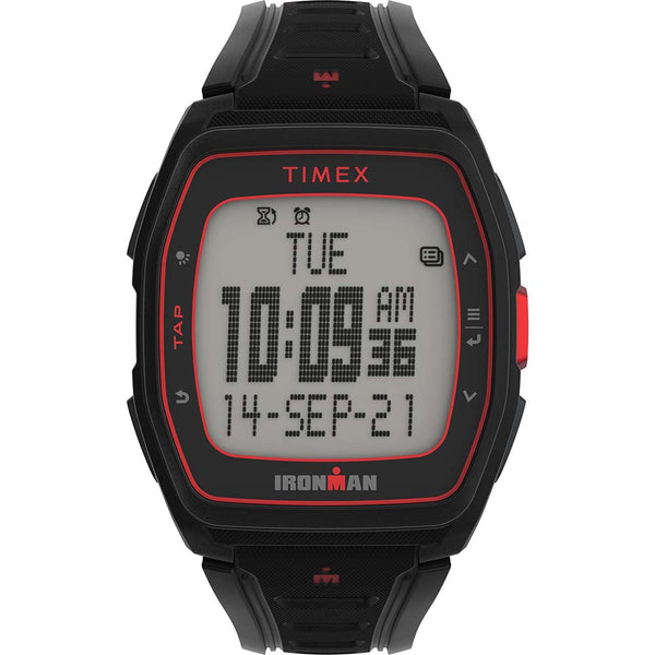 Timex IRONMAN T300 Silicone Strap Watch - Black/Red [TW5M47500] - Houseboatparts.com