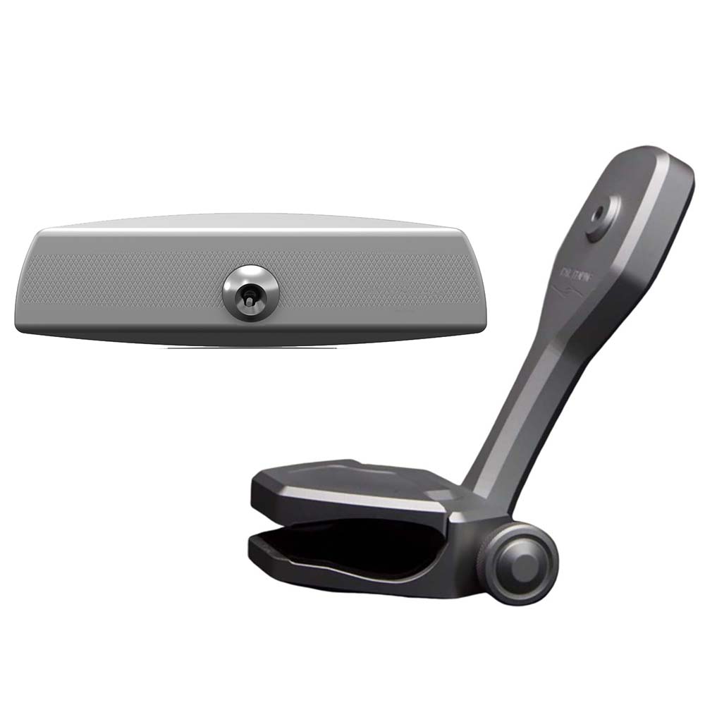 PTM Edge Mirror/Bracket Kit w/VR-140 Elite Mirror ZXR-320 (Titanium Grey) [P12848-1320TEBGR] - Houseboatparts.com