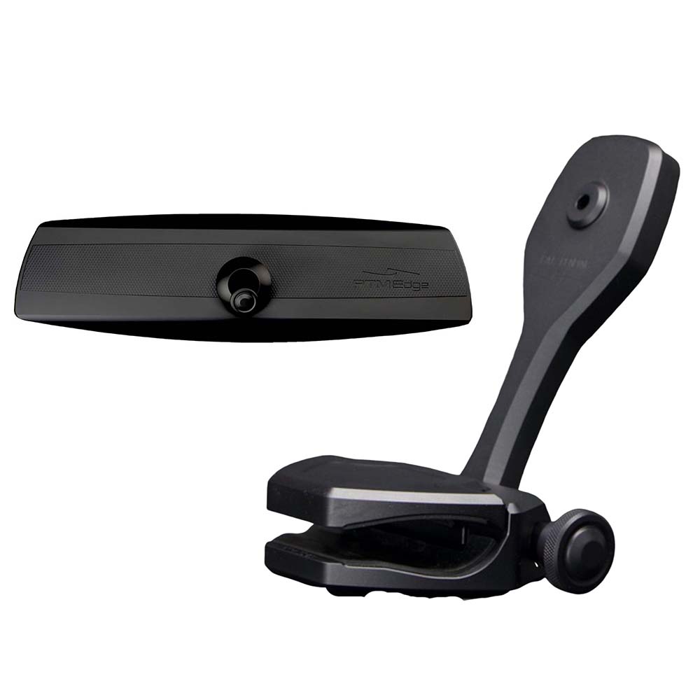 PTM Edge Mirror/Bracket Kit w/VR-140 Elite Mirror ZXR-320 (Black) [P12848-1320TEBBK] - Houseboatparts.com