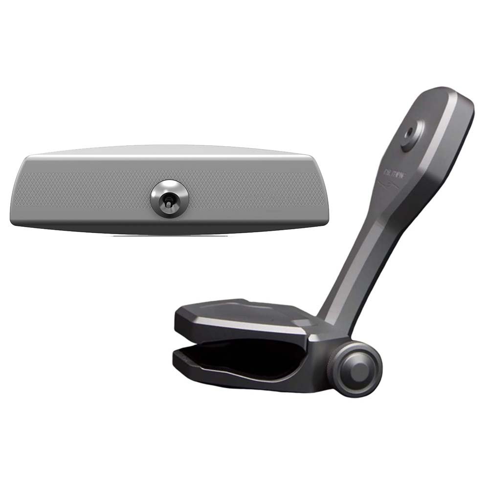 PTM Edge Mirror/Bracket Kit w/VR-140 Elite Mirror ZXR-361 (Titanium Grey) [P12848-1361TEBGR] - Houseboatparts.com
