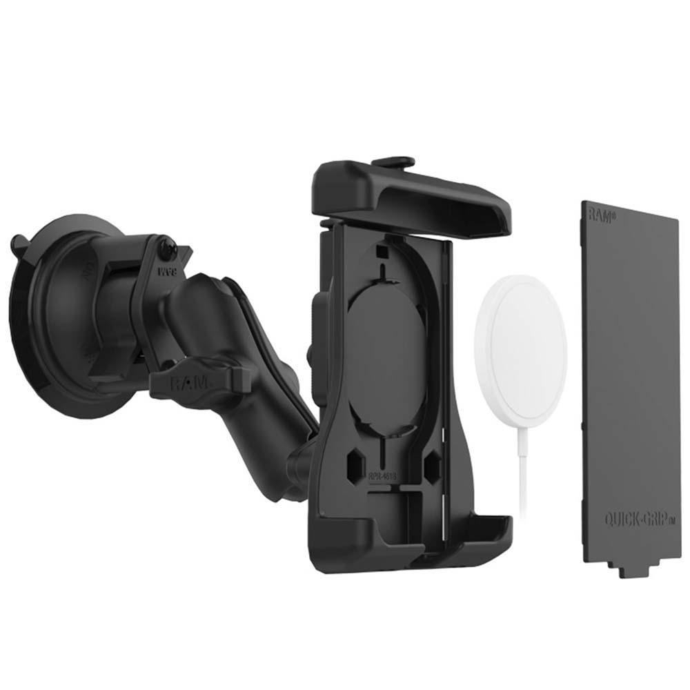 RAM Mount RAM Quick-Grip Suction Cup Mount f/Apple MagSafe Compatible Phones [RAM-B-166-UN15WU] - Houseboatparts.com