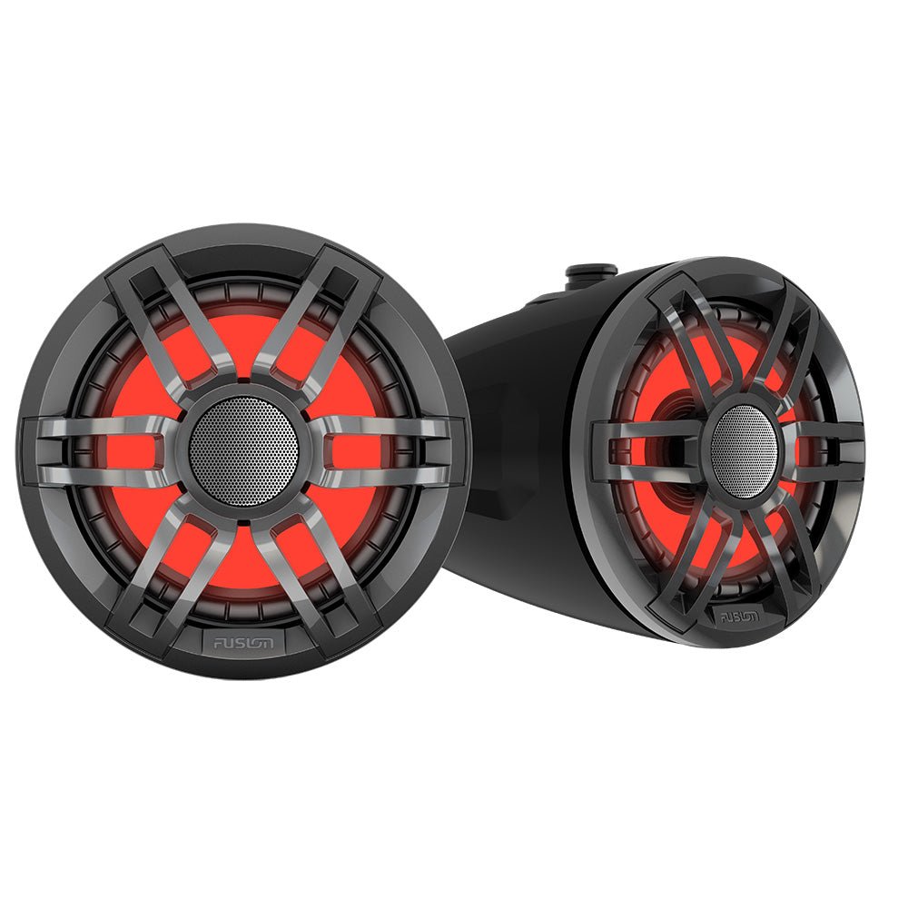 Fusion XS Series - 6.5" Marine Wake Tower Speakers w/RGB - Grey [010-02583-01] - Houseboatparts.com