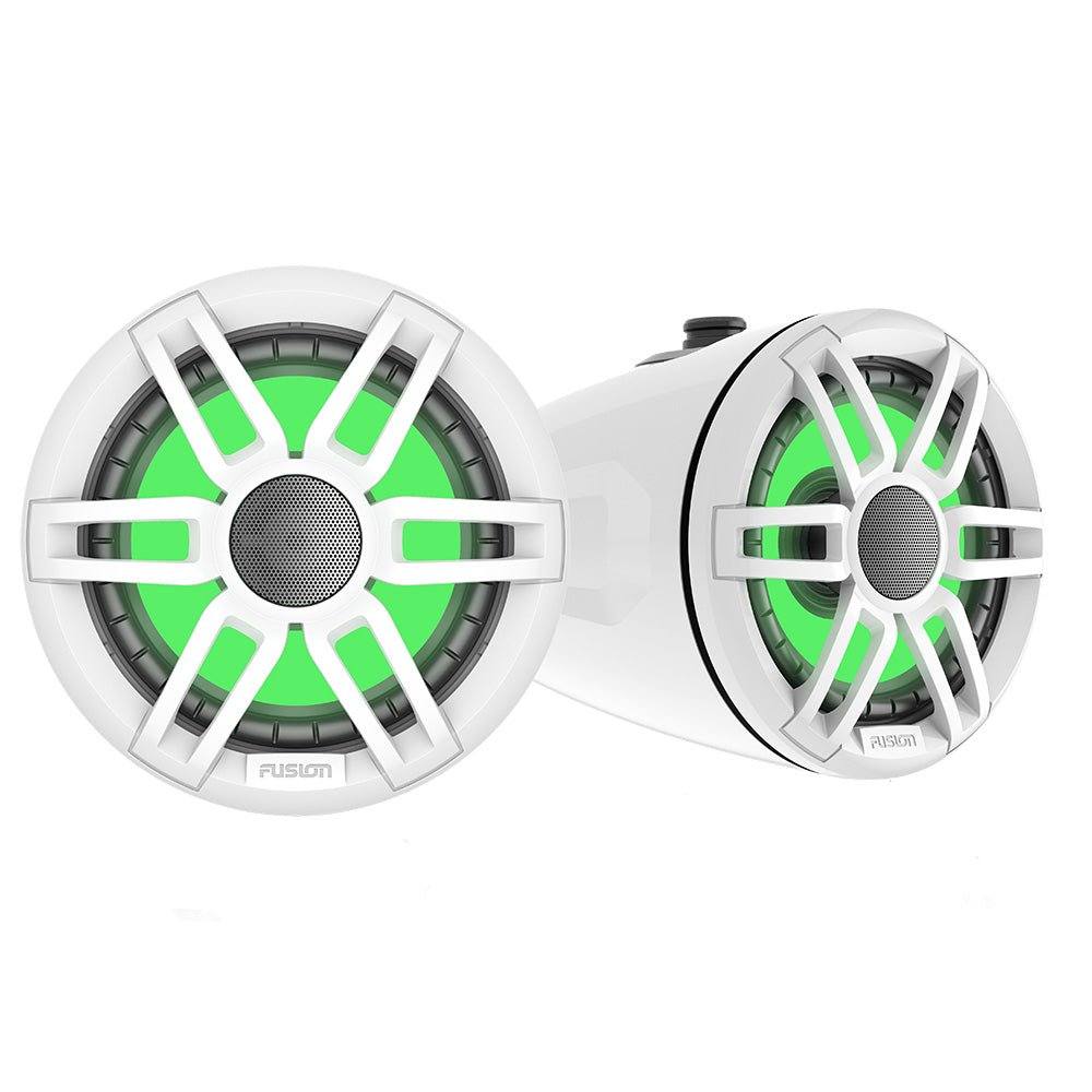 Fusion XS Series - 6.5" Marine Wake Tower Speakers w/RGB - White [010-02583-00] - Houseboatparts.com