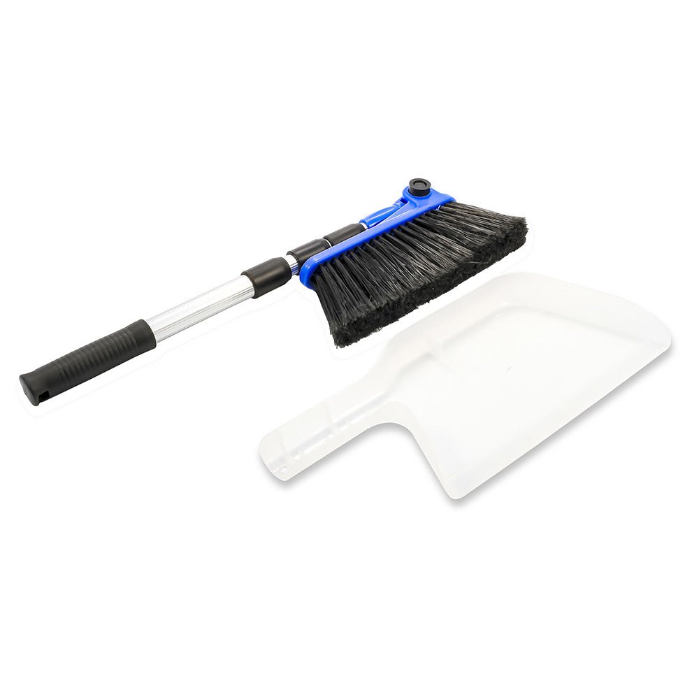 Camco RV Broom Dustpan - Bilingual [43623] - Houseboatparts.com