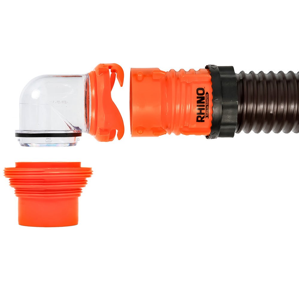 Camco RhinoFLEX 20 Sewer Hose Kit w/4 In 1 Elbow Caps [39741] - Houseboatparts.com