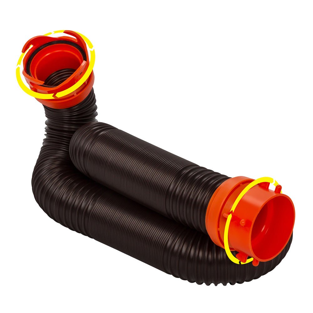 Camco RhinoFLEX 10 Sewer Hose Extension w/Swivel Bayonet Lug [39764] - Houseboatparts.com