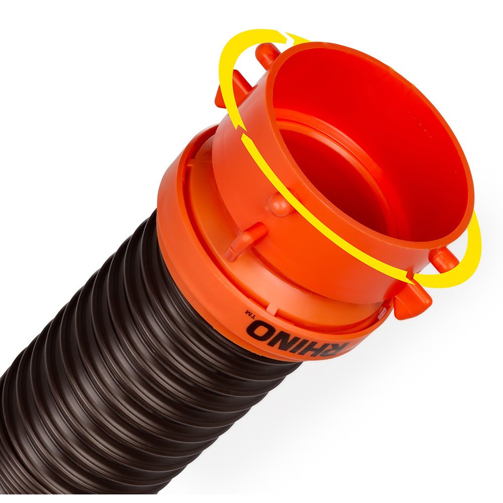 Camco RhinoFLEX 10 Sewer Hose Extension w/Swivel Bayonet Lug [39764] - Houseboatparts.com