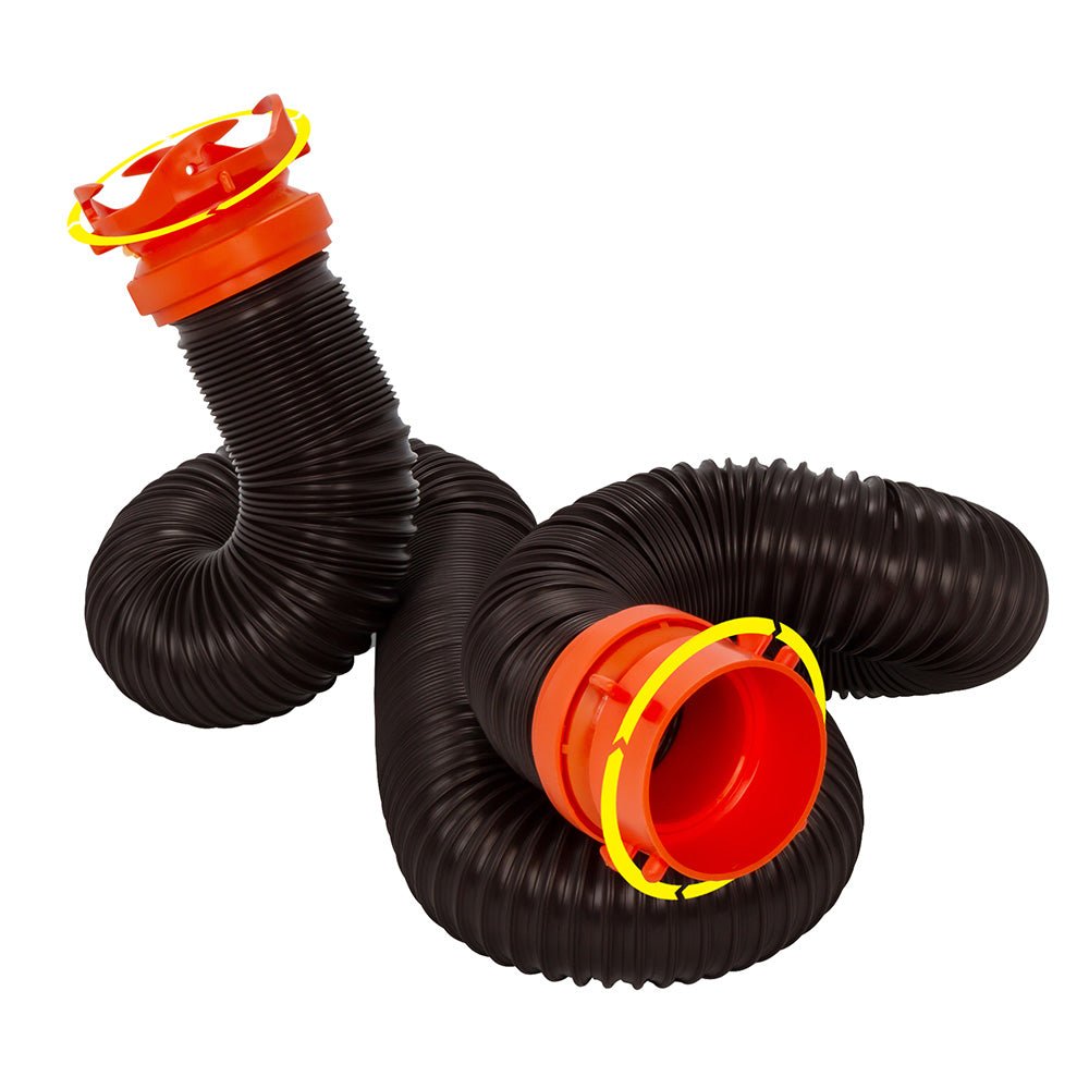 Camco RhinoFLEX 10 Sewer Hose Extension w/Swivel Bayonet Lug [39764] - Houseboatparts.com