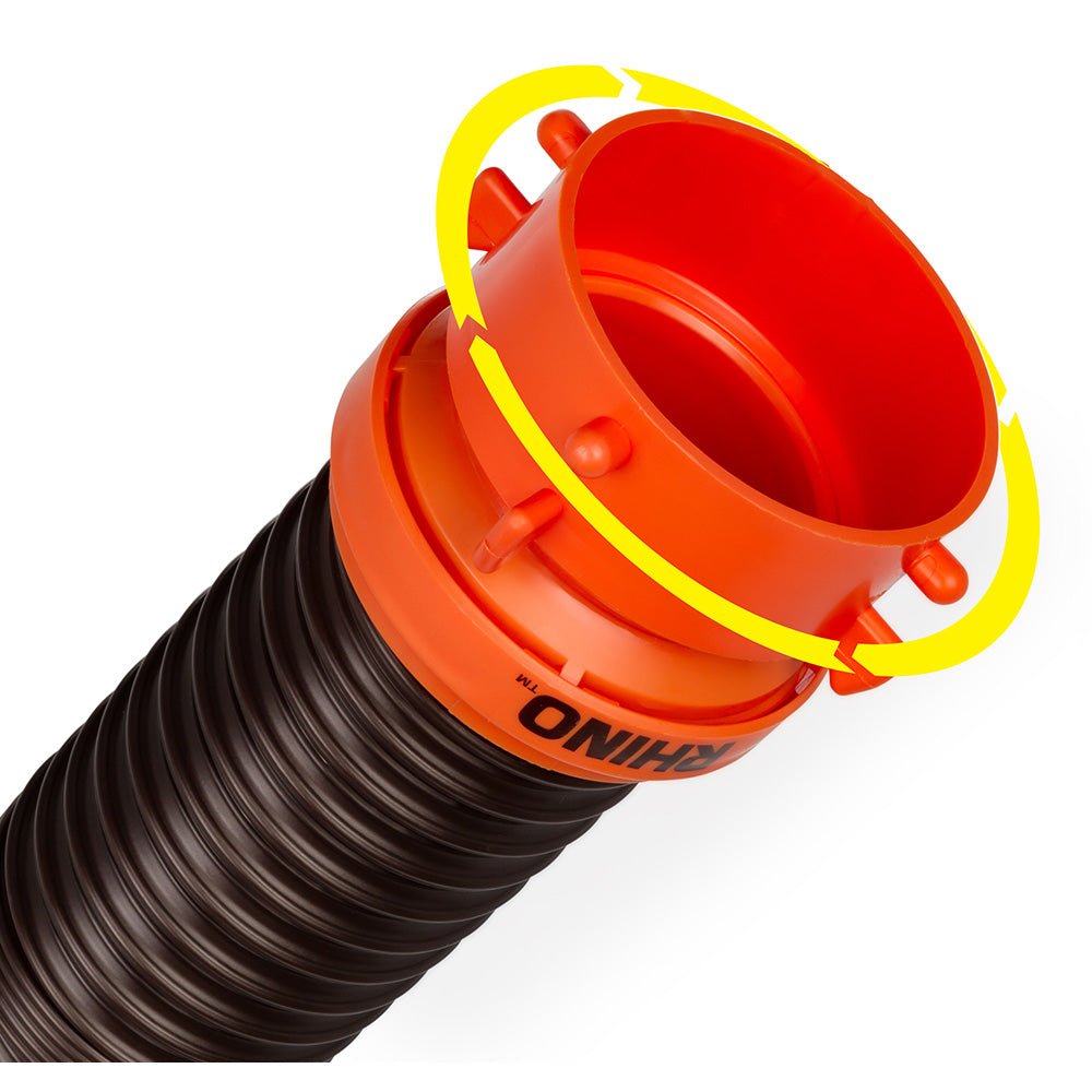 Camco RhinoFLEX 5 Sewer Hose Extension w/Swivel Bayonet Lug [39765] - Houseboatparts.com