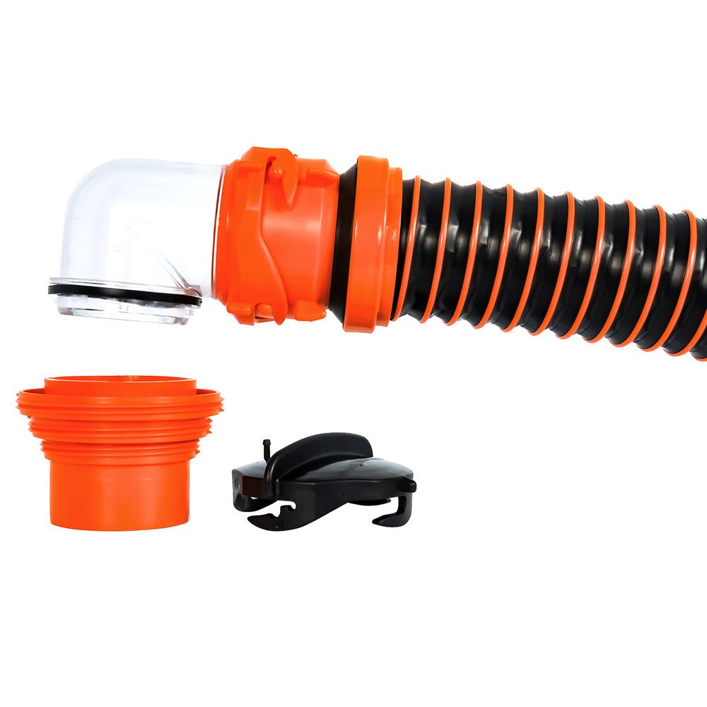 Camco RhinoEXTREME 20 Sewer Hose Kit w/4 In 1 Elbow Caps [39867] - Houseboatparts.com