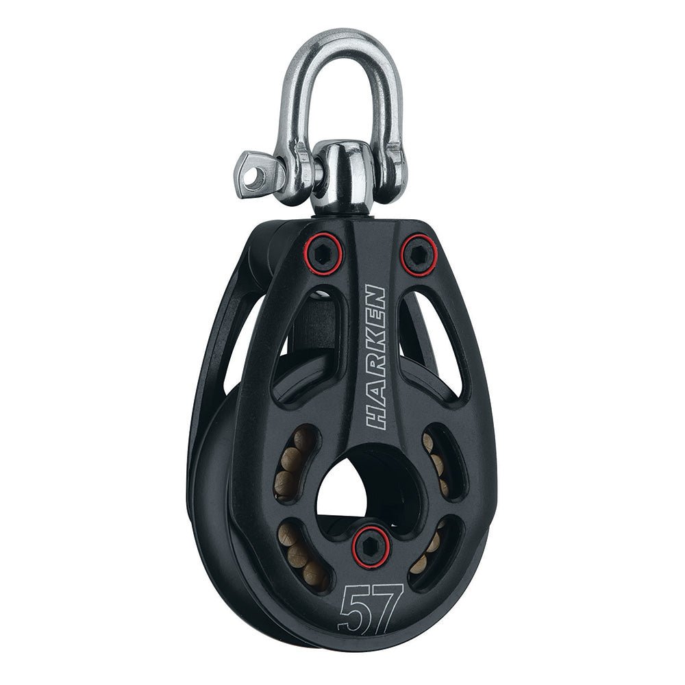 Harken 57mm Aluminum Low Load Black Magic Block w/Swivel [3226] - Houseboatparts.com