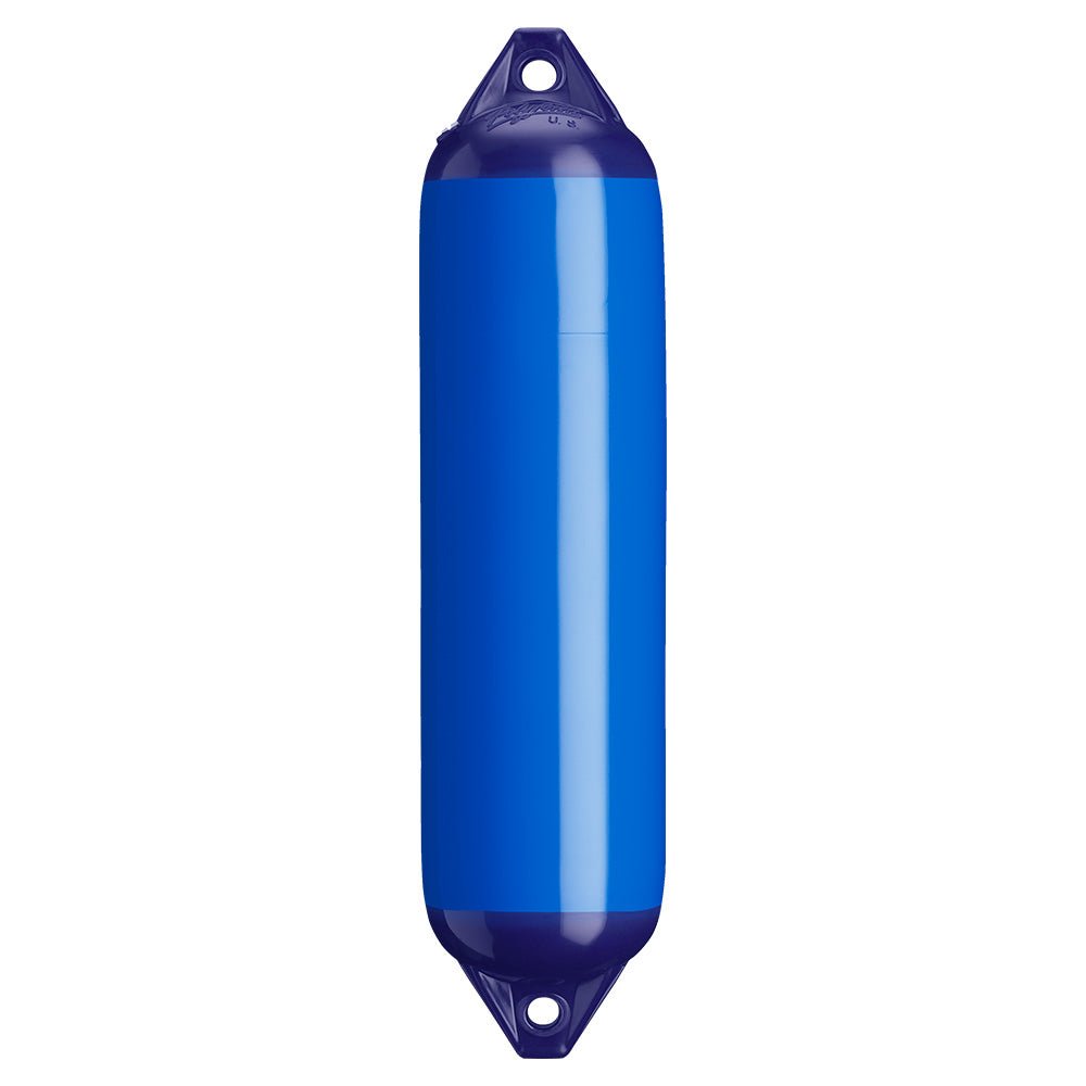 Polyform F-1 Twin Eye Fender 6" x 24" - Blue [F-1-BLUE] - Houseboatparts.com