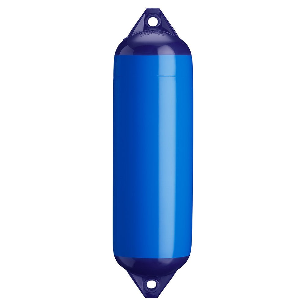 Polyform F-3 Twin Eye Fender 8.2" x 30" - Blue [F-3-BLUE] - Houseboatparts.com