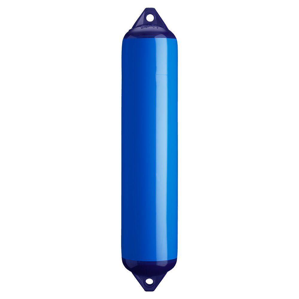 Polyform F-4 Twin Eye Fender 8.5" x 40.5" - Blue [F-4-BLUE] - Houseboatparts.com