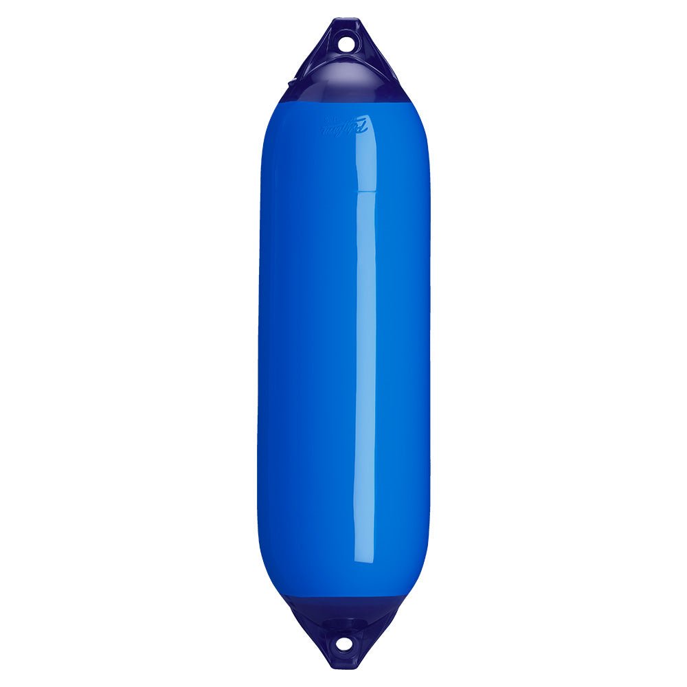 Polyform F-6 Twin Eye Fender 11" x 42" - Blue [F-6-BLUE] - Houseboatparts.com