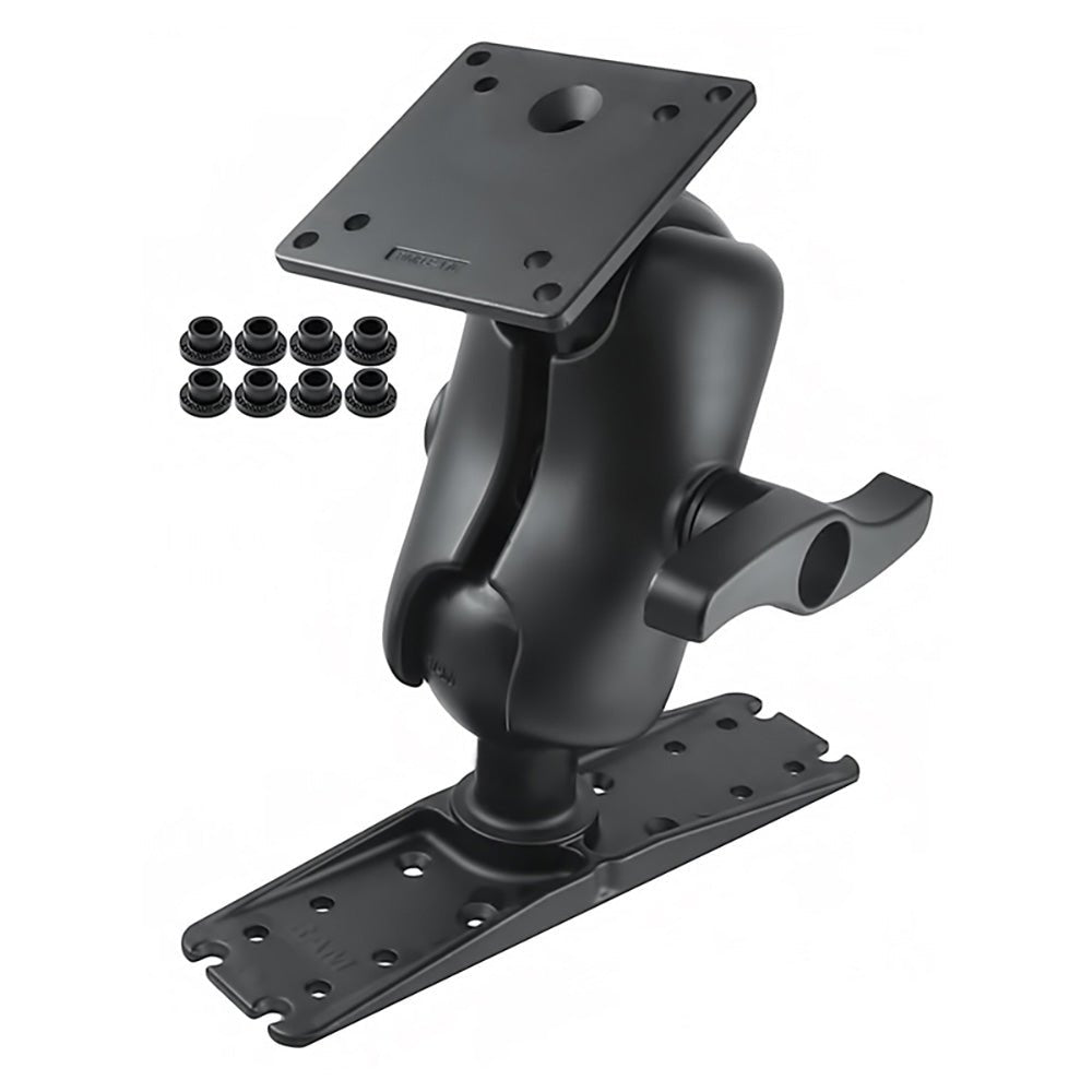 RAM Mount RAM Ball Mount w/100x100mm VESA Plate Large Electronics Plate [RAM-E-111U-D-246] - Houseboatparts.com