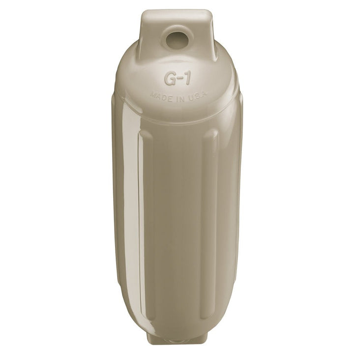 Polyform G-1 Twin Eye Fender 3.5" x 12.8" - Sand [G-1-SANDWO] - Houseboatparts.com