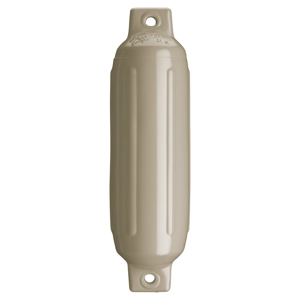 Polyform G-1 Twin Eye Fender 3.5" x 12.8" - Sand [G-1-SANDWO] - Houseboatparts.com