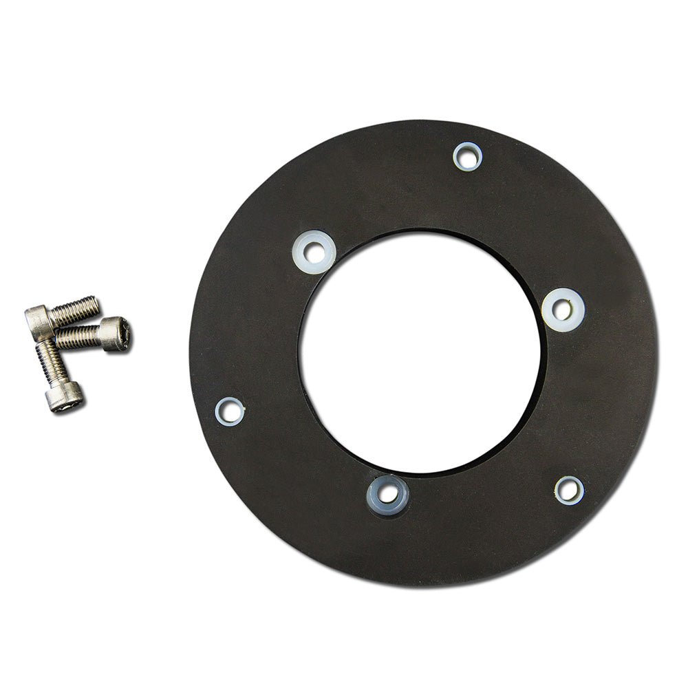 Lopolight Circular Baseplate f/Horizontal Mount Lights - Aluminum - Black [400-401-B] - Houseboatparts.com