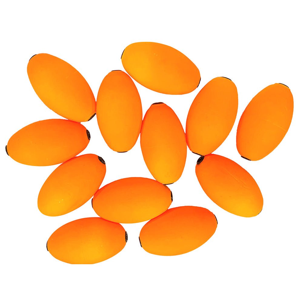 Tigress Oval Kite Floats - Orange *12 - Pack [88961 - 3] - Houseboatparts.com
