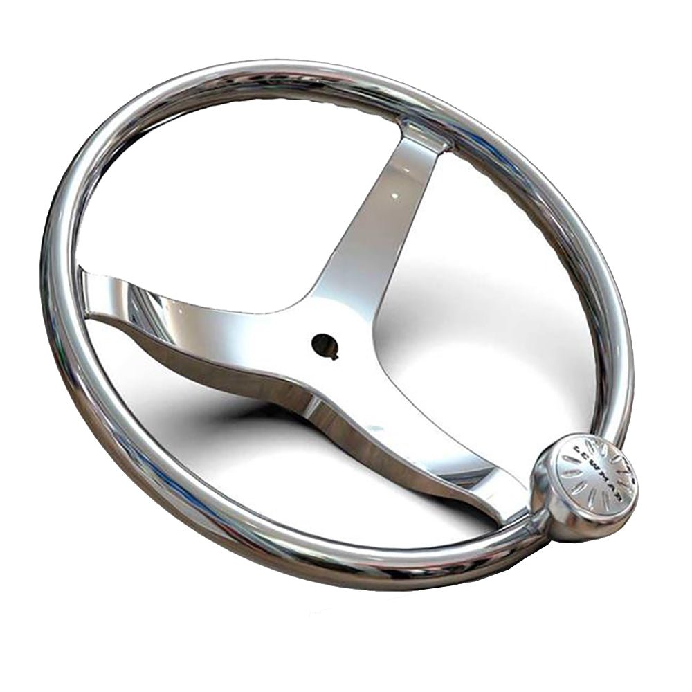 Lewmar 3 Spoke 13.5" Steering Wheel w/Power-Grip Knob [89700820] - Houseboatparts.com