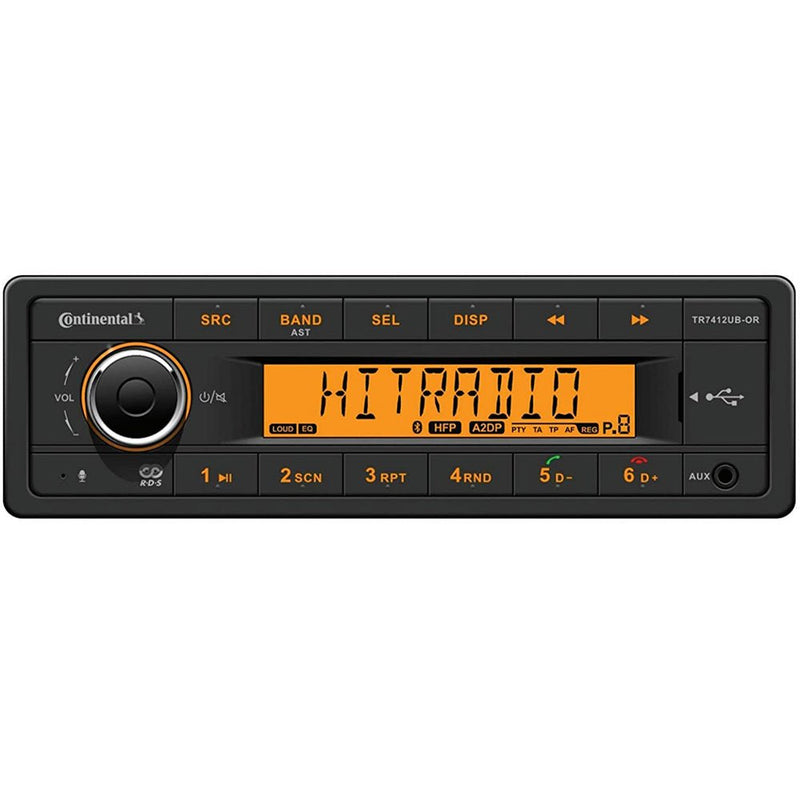 Continental Stereo w/AM/FM/BT/USB - 12V [TR7412UB-OR] - Houseboatparts.com
