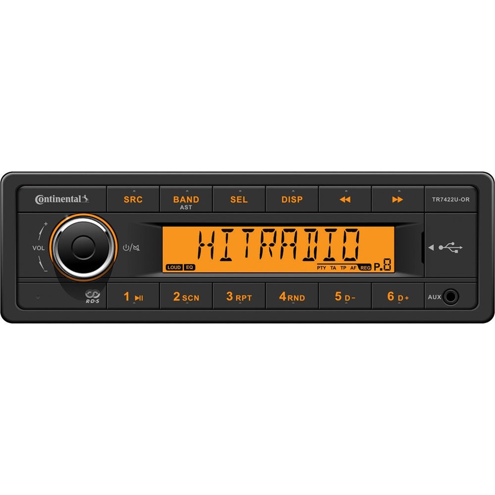 Continental Stereo w/AM/FM/USB - 24V [TRD7422U-OR] - Houseboatparts.com