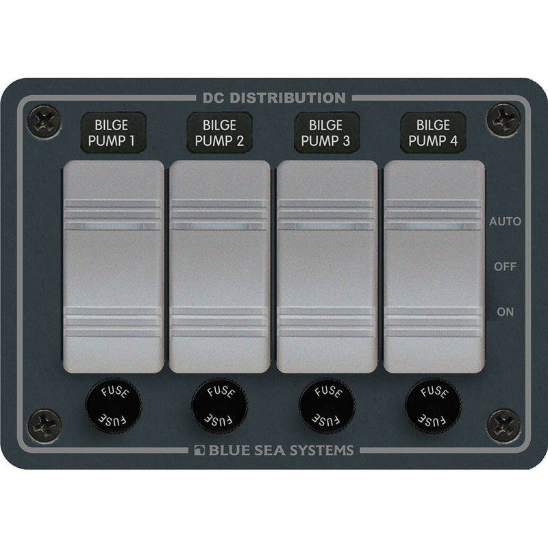 Blue Sea 8666 Contura 4 Bilge Pump Control Panel [8666] - Houseboatparts.com