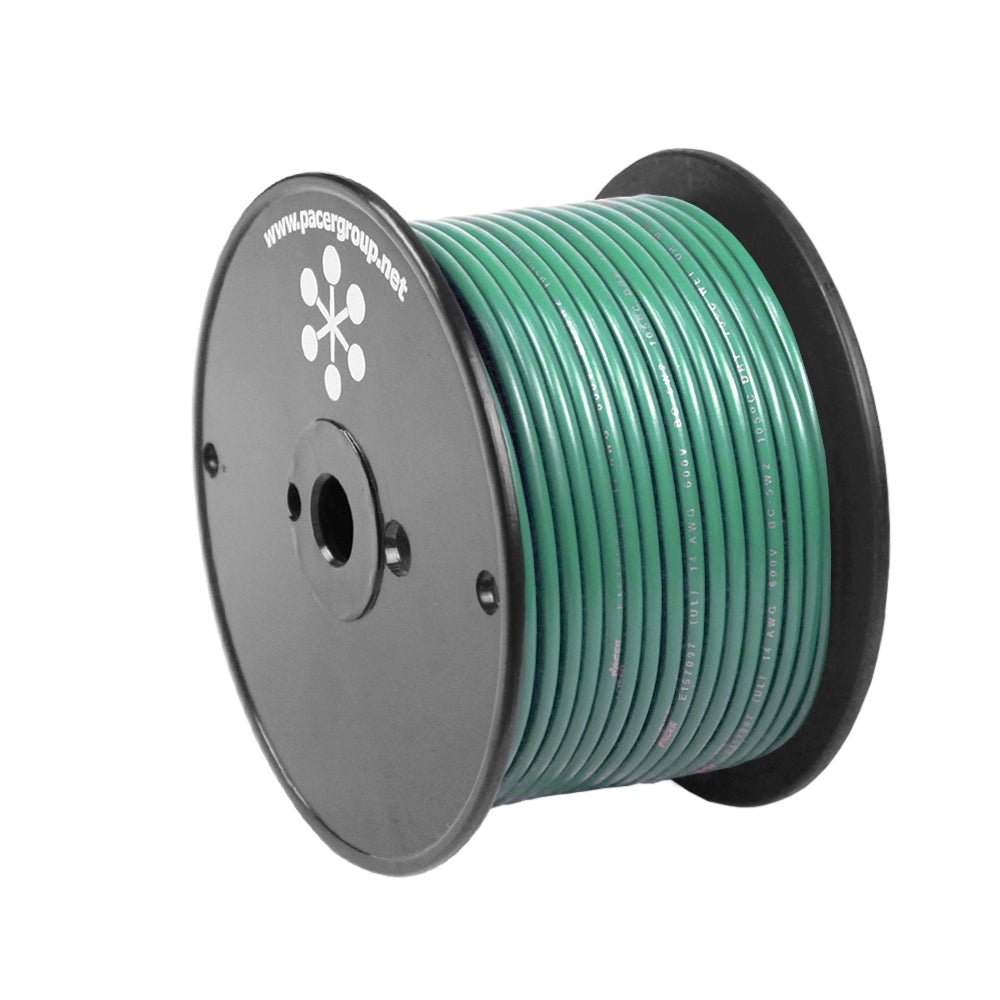 Pacer Green 18 AWG Primary Wire - 100 [WUL18GN-100] - Houseboatparts.com