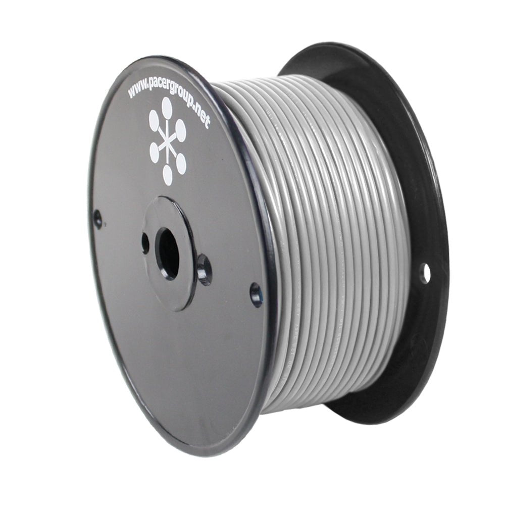 Pacer Grey 18 AWG Primary Wire - 250 [WUL18GY-250] - Houseboatparts.com