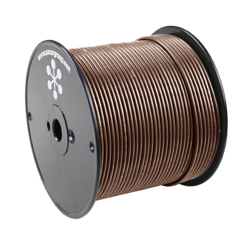 Pacer Brown 18 AWG Primary Wire - 500 [WUL18BR-500] - Houseboatparts.com