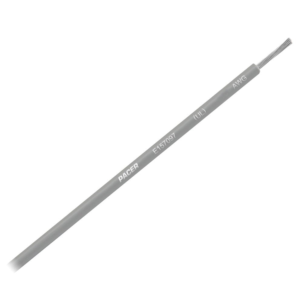 Pacer Grey 14 AWG Primary Wire - 25 [WUL14GY-25] - Houseboatparts.com