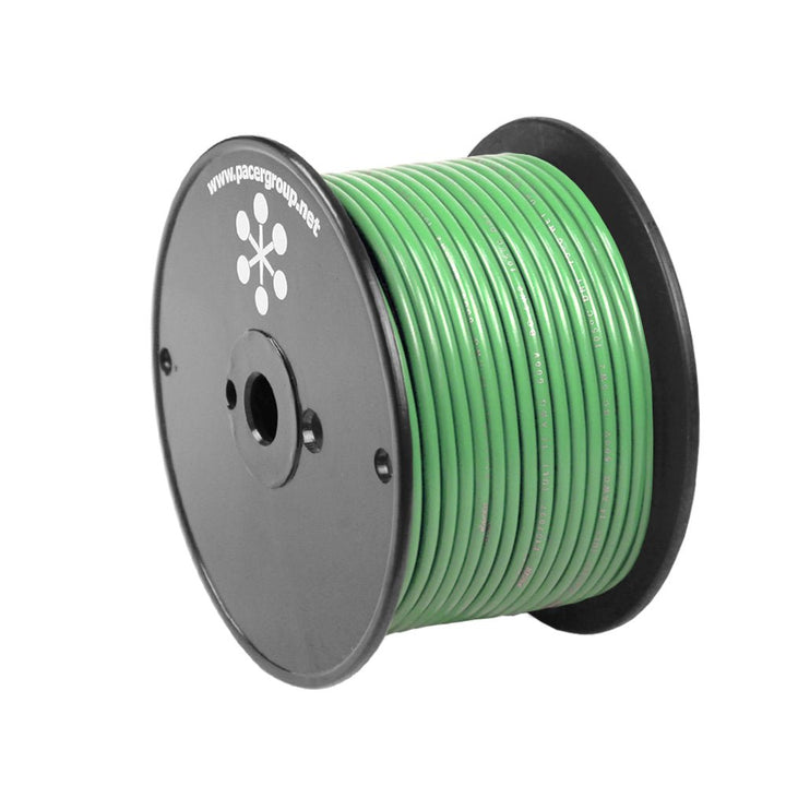 Pacer Light Green 14 AWG Primary Wire - 100 [WUL14LG-100] - Houseboatparts.com