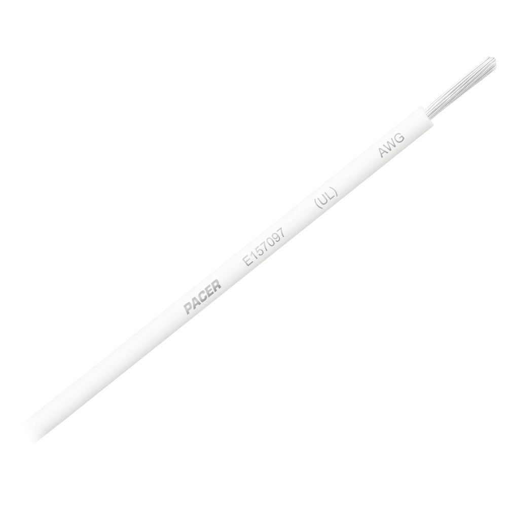 Pacer White 12 AWG Primary Wire - 25 [WUL12WH-25] - Houseboatparts.com