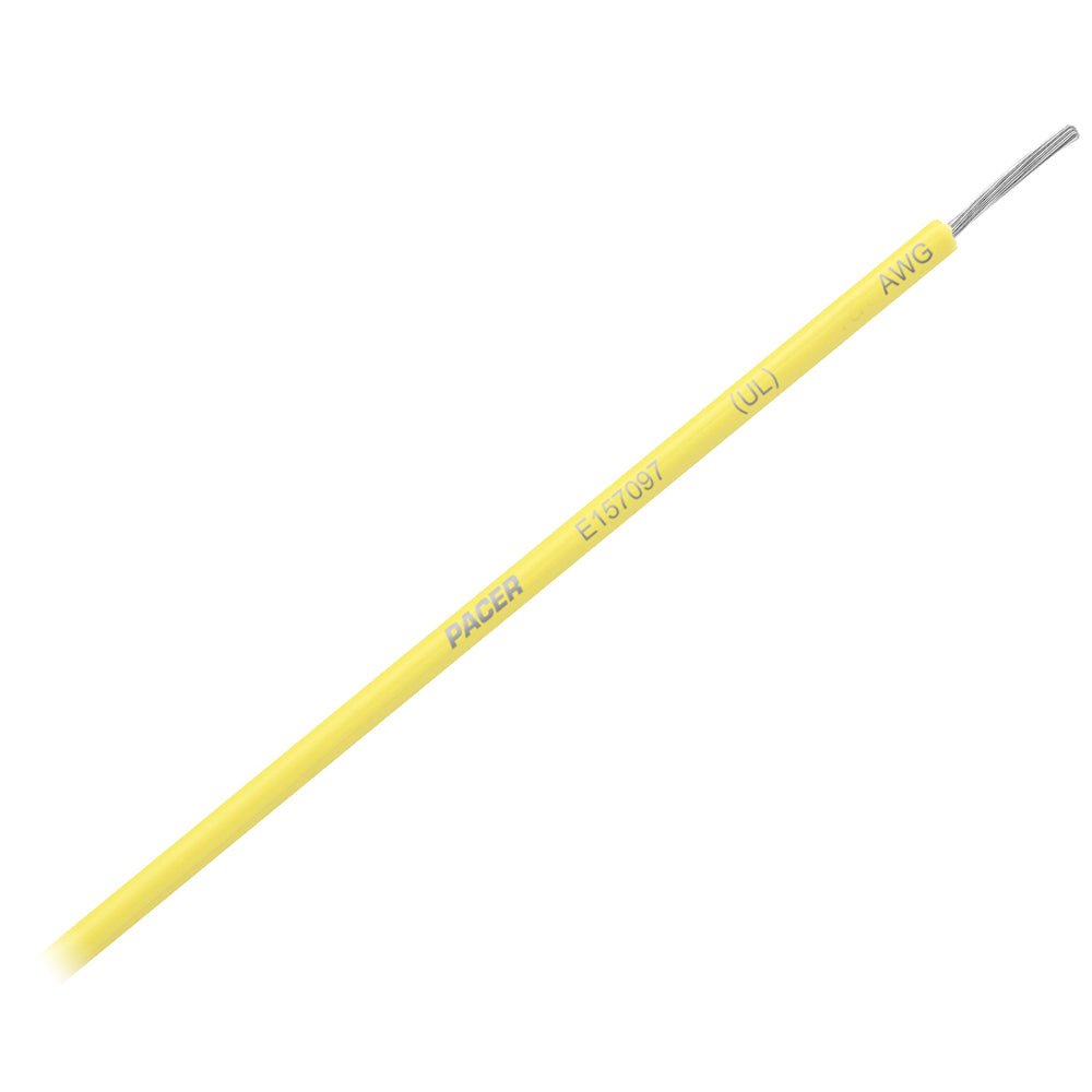 Pacer Yellow 10 AWG Primary Wire - 25 [WUL10YL-25] - Houseboatparts.com