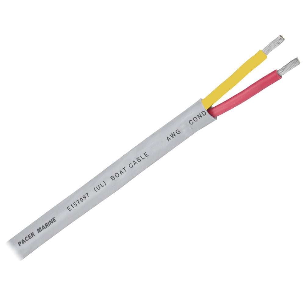 Pacer 16/2 AWG Round Safety Duplex Cable - Red/Yellow - 100 [WR16/2RYW-100] - Houseboatparts.com