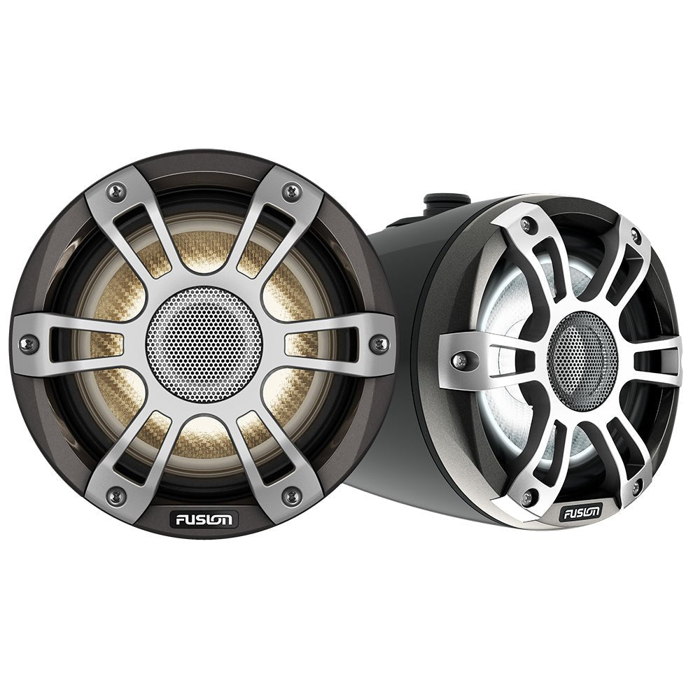 Fusion Signature Series 3i 6.5" Wake Tower CRGBW Speakers - Black [010-02771-51] - Houseboatparts.com