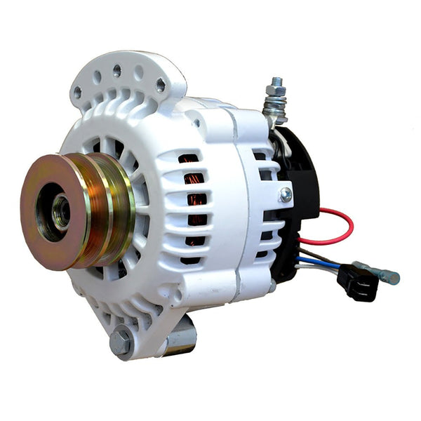 Balmar Alternator 120 AMP 12V 1-2" Single Foot Spindle Mount Dual Vee Pulley w/Isolated Ground [621-120-DV] - Houseboatparts.com