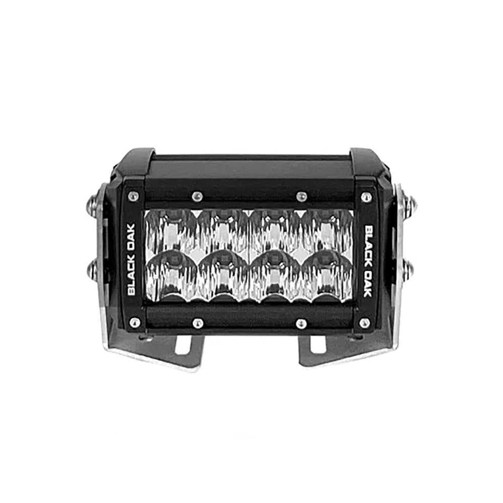 Black Oak Pro Series 3.0 Double Row 4" LED Light Bar - Spot Optics - Black Housing [4S - D5OS] - Houseboatparts.com