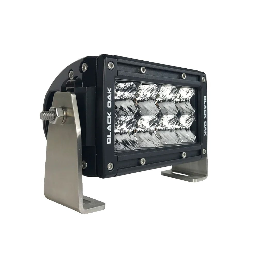 Black Oak Pro Series Double Row Spot 4" Light Bar - Black [4S-D5OS] - Houseboatparts.com