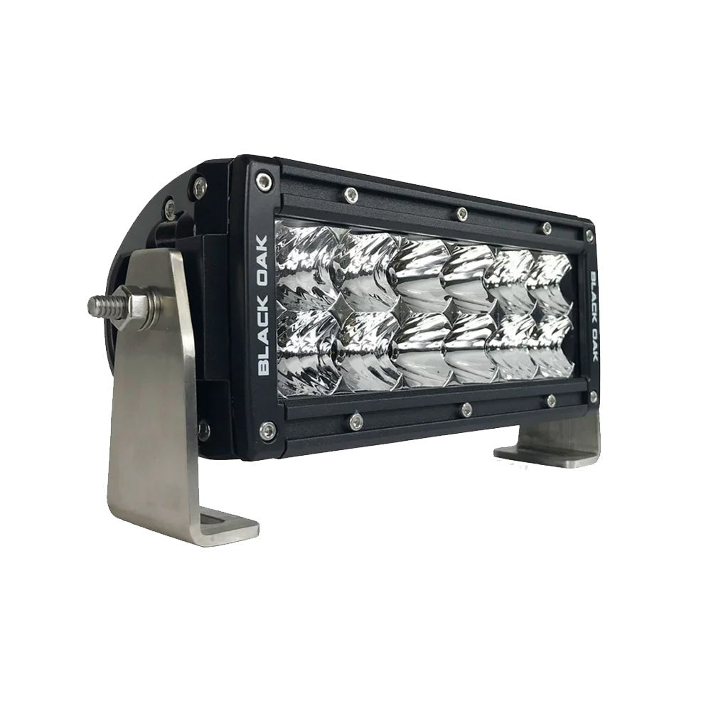 Black Oak Pro Series Double Row Combo 6" Light Bar - Black [6C-D5OS] - Houseboatparts.com