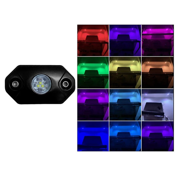 Black Oak Rock Accent Light - RGB - Black Housing [RL-RGB] - Houseboatparts.com