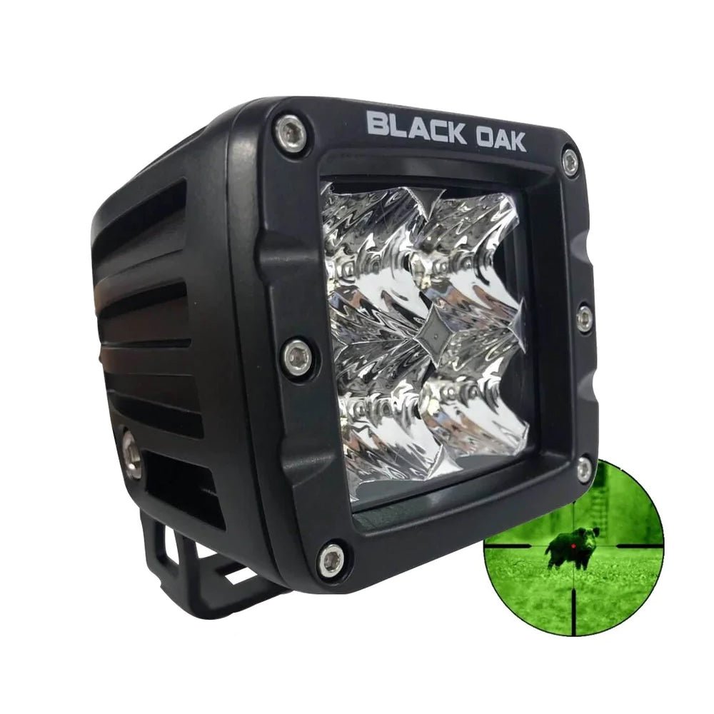 Black Oak Pro Series Infrared 2" 850nm Flood Pod Light - Black [2IR-POD850] - Houseboatparts.com